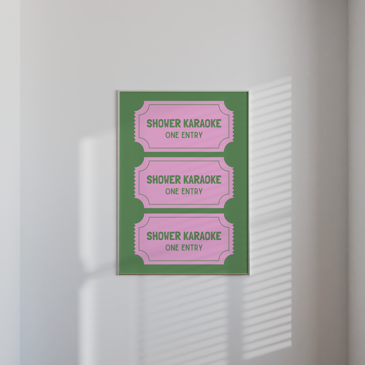 Shower Karaoke Print
