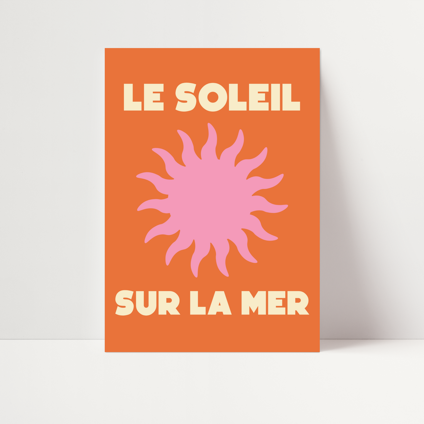 Le Soleil Sur La Mer Print