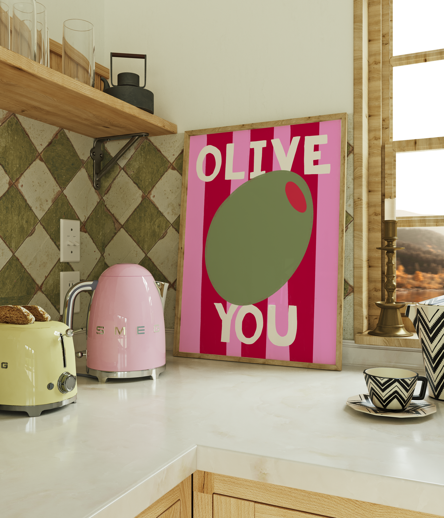 Olive You Print