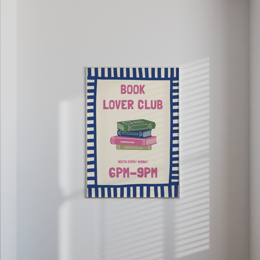 Book Lover Club Print