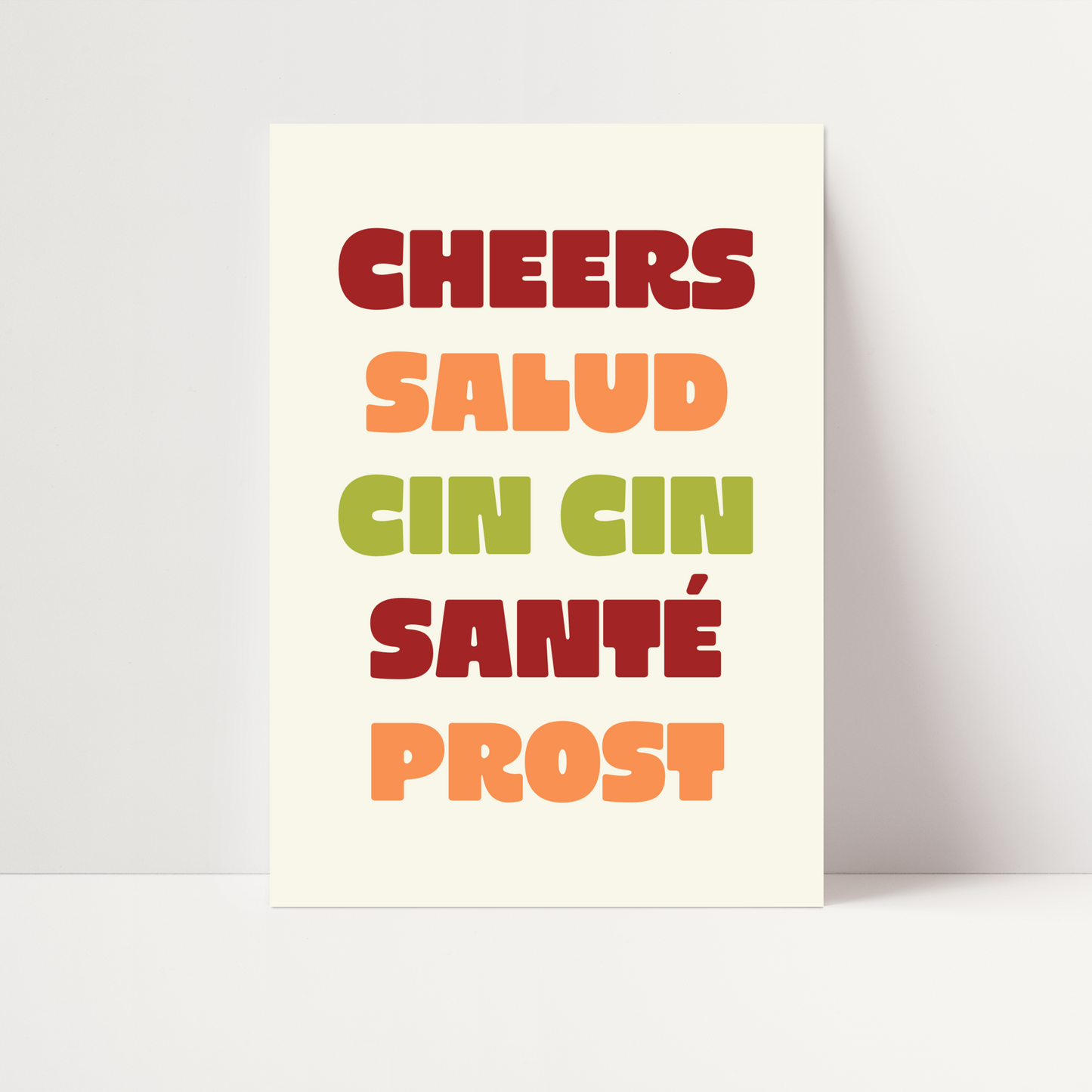Cheers Languages Print