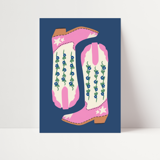 Cowboy Boots Print