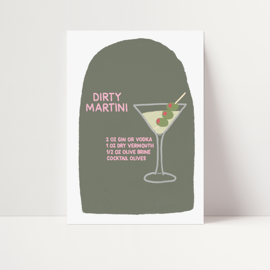 Dirty Martini Print