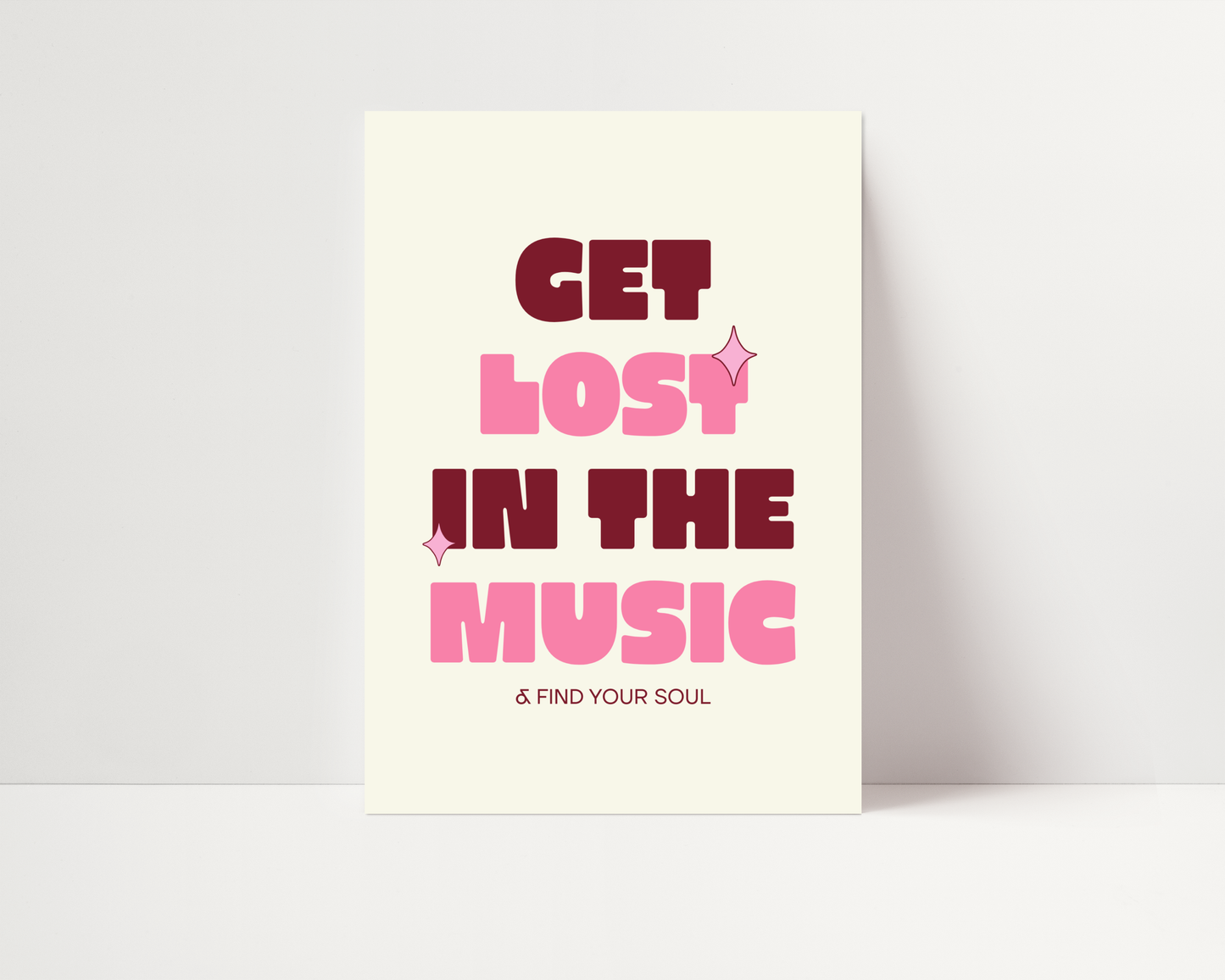 Get Lost In The Music Print