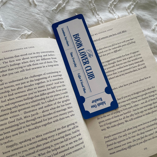 Book Lover Club Bookmark