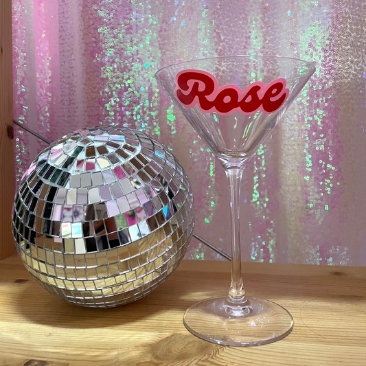 Personalised Martini Glass *PRE ORDER FOR COLLECTION FROM FLAURA ROSE*