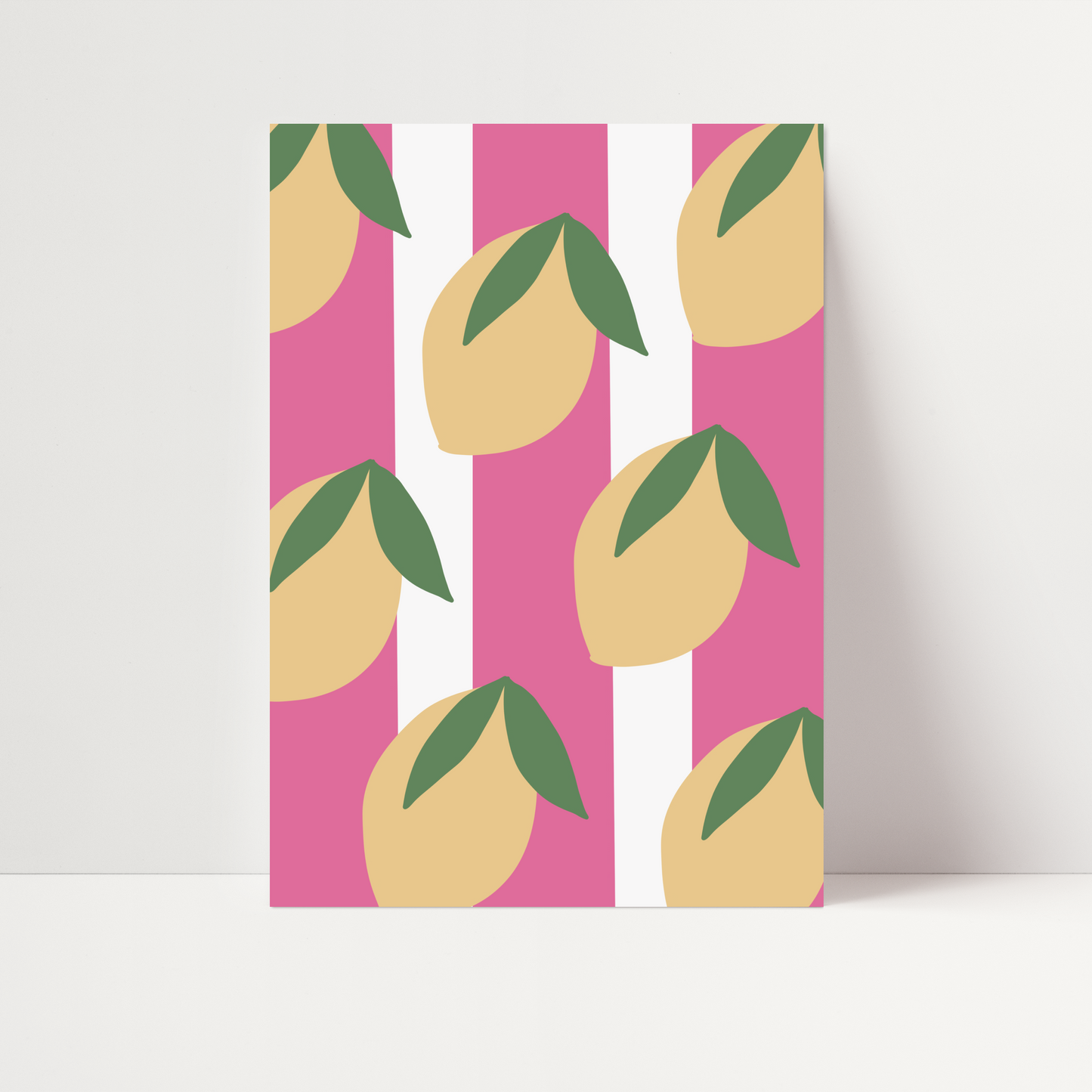 Lemon & Stripes Print