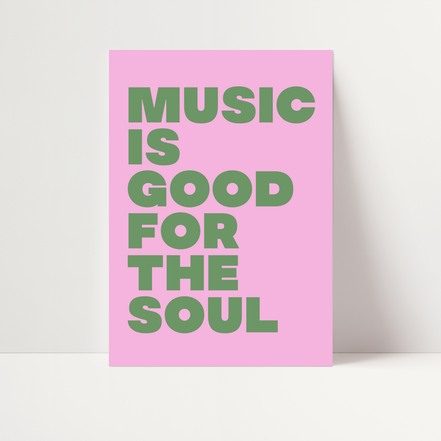 Music is Good For The Soul Print
