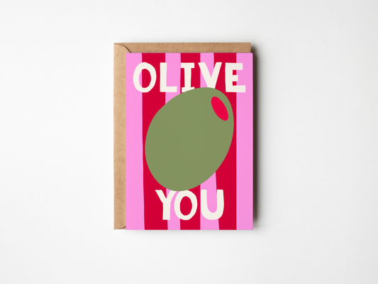 Olive You Card