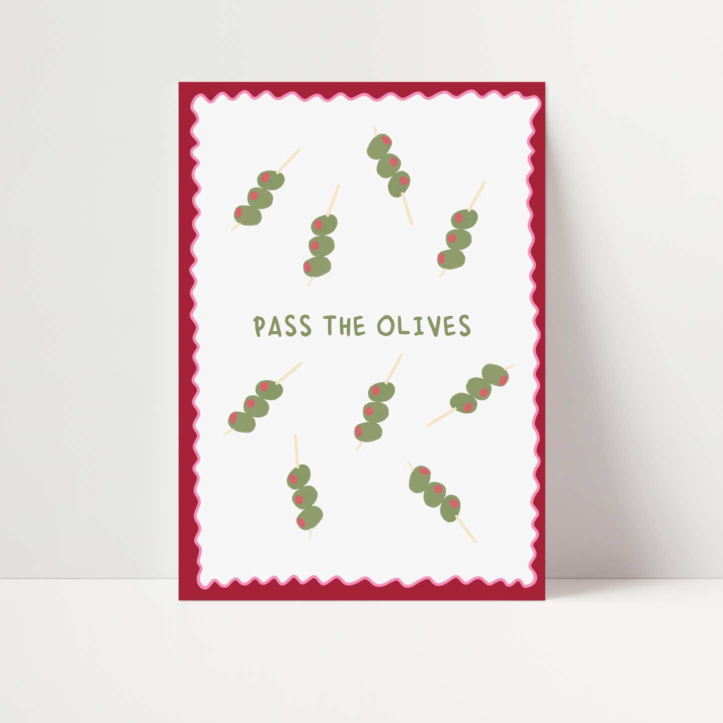 "Pass The Olives" Print