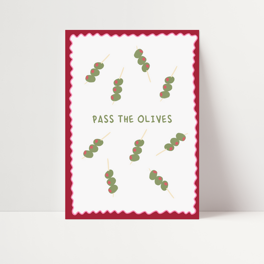"Pass The Olives" Print