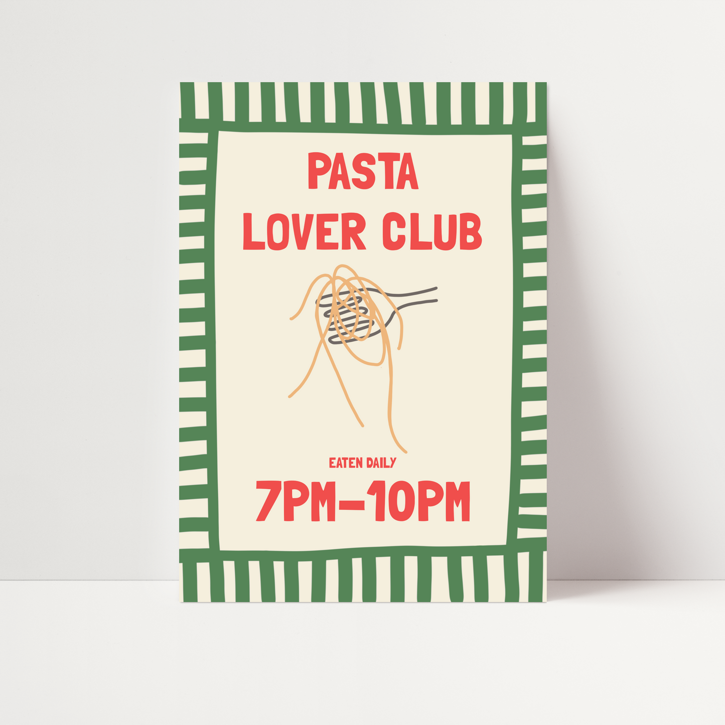 Pasta Lover Club Print