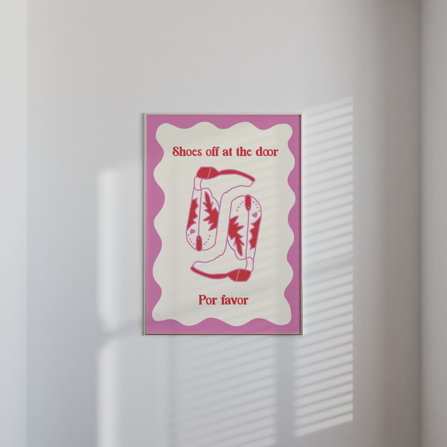 'Shoes Off At The Door, Por Favor' Print