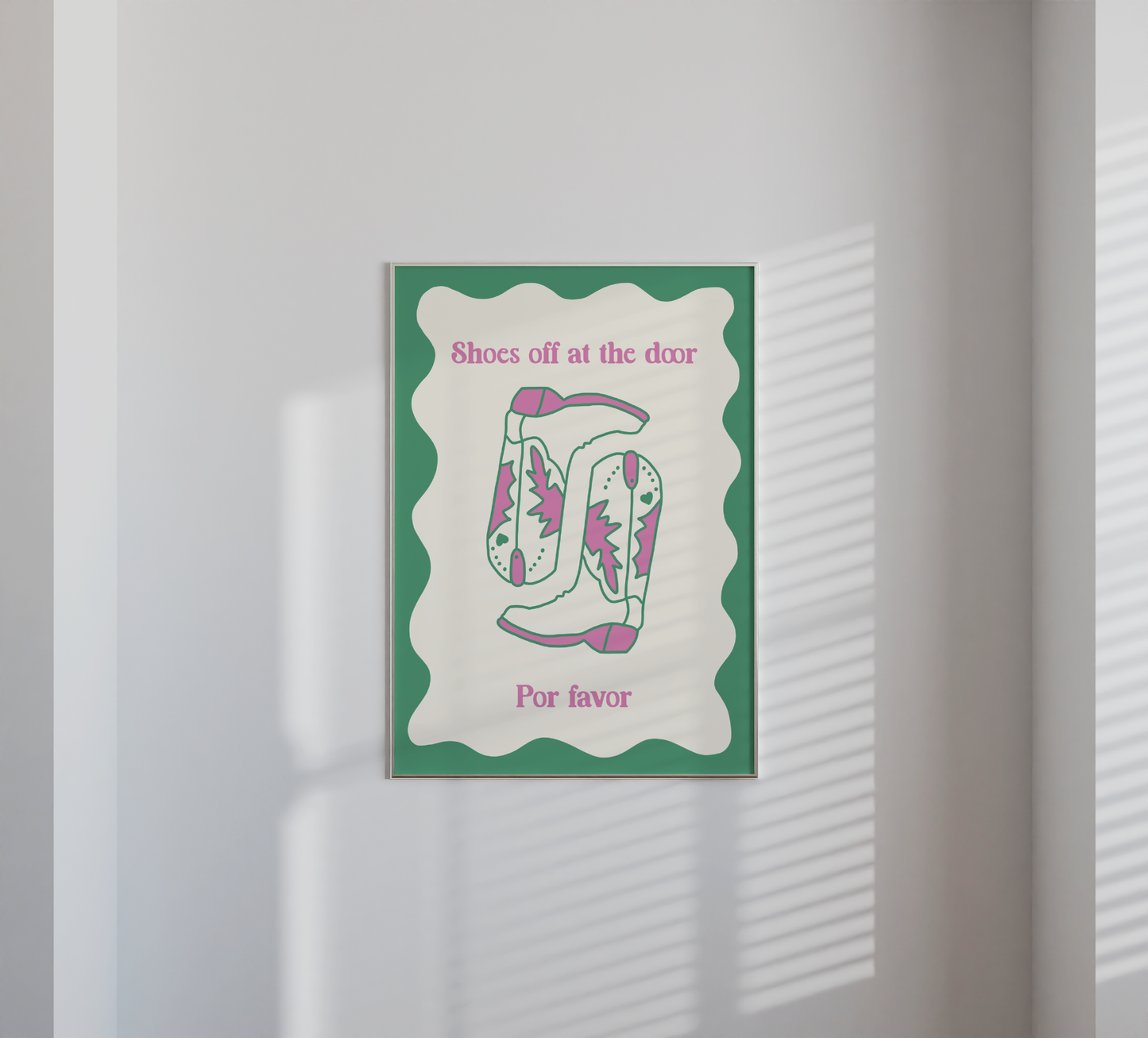 'Shoes Off At The Door, Por Favor' Print