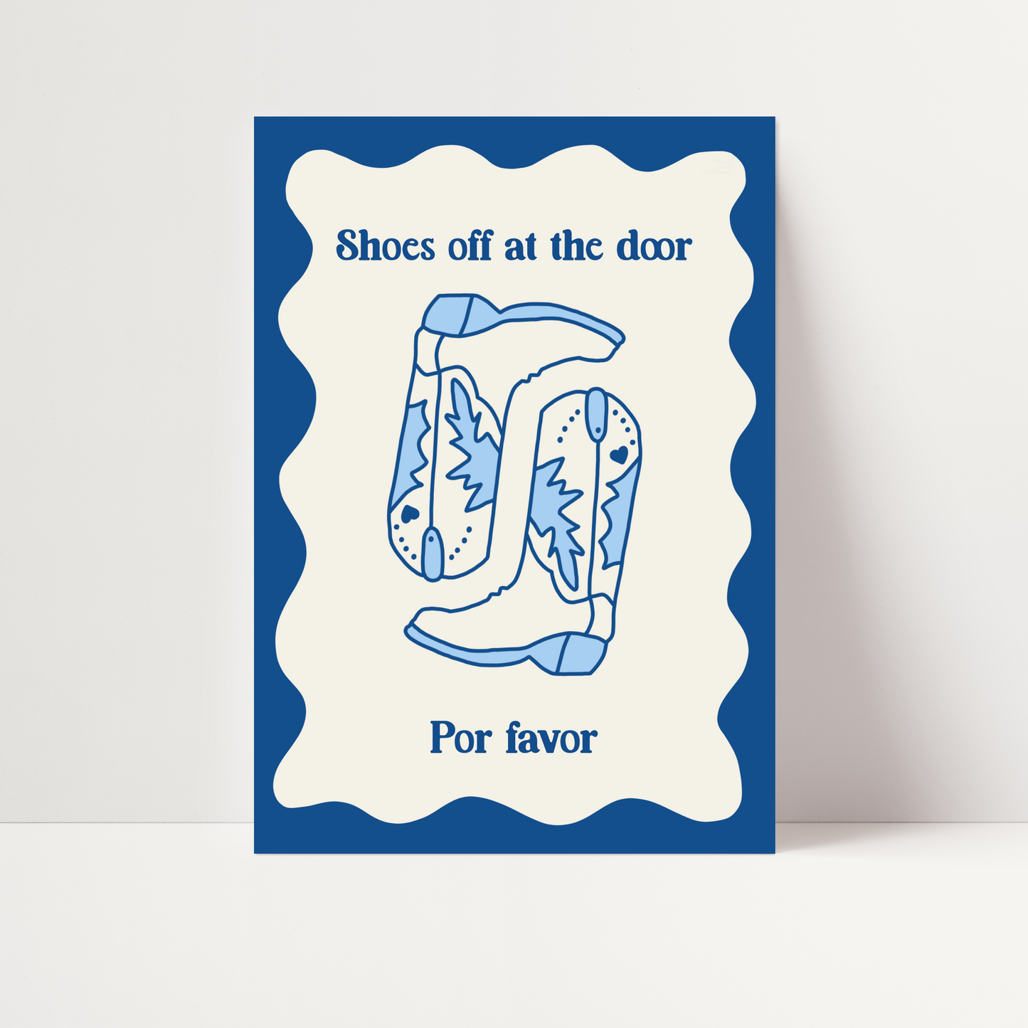 'Shoes Off At The Door, Por Favor' Print