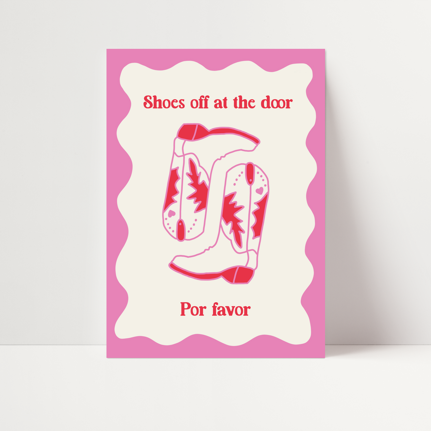 'Shoes Off At The Door, Por Favor' Print