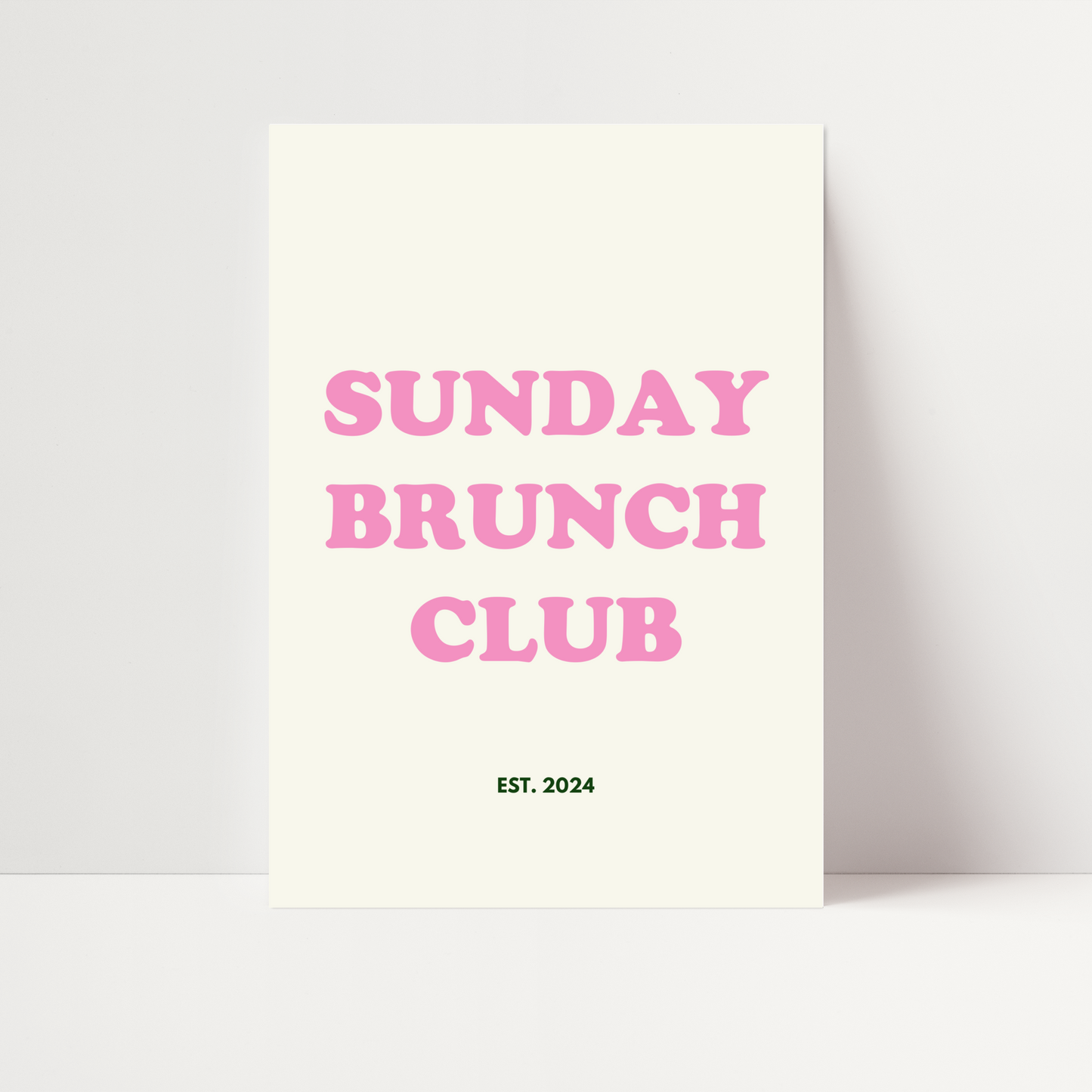 Sunday Brunch Club Print