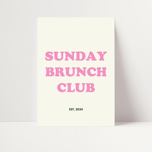 Sunday Brunch Club Print