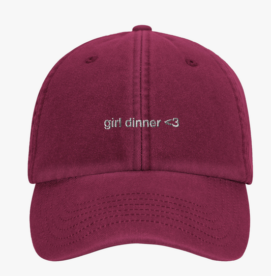 Girl Dinner Cap