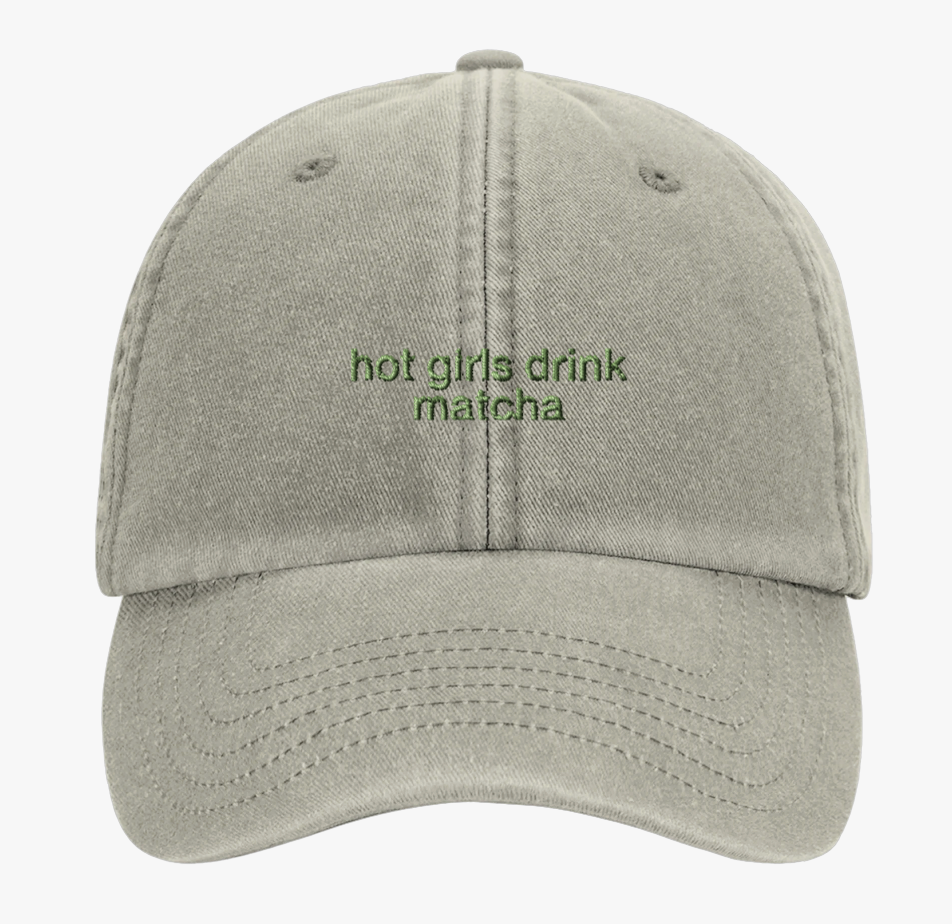 Hot Girls Drink Matcha Cap