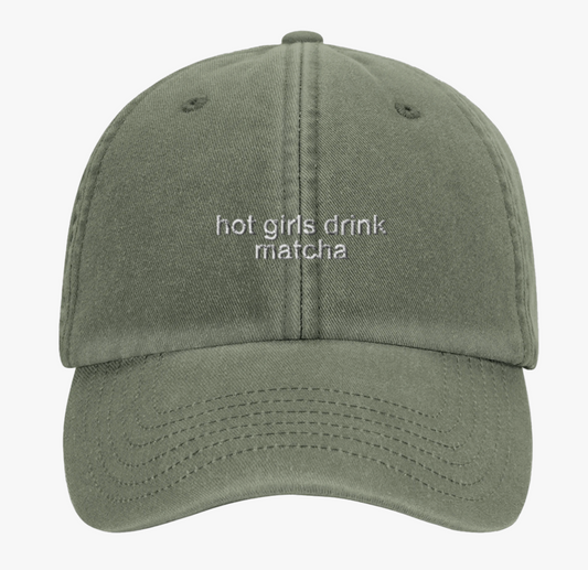 Hot Girls Drink Matcha Cap