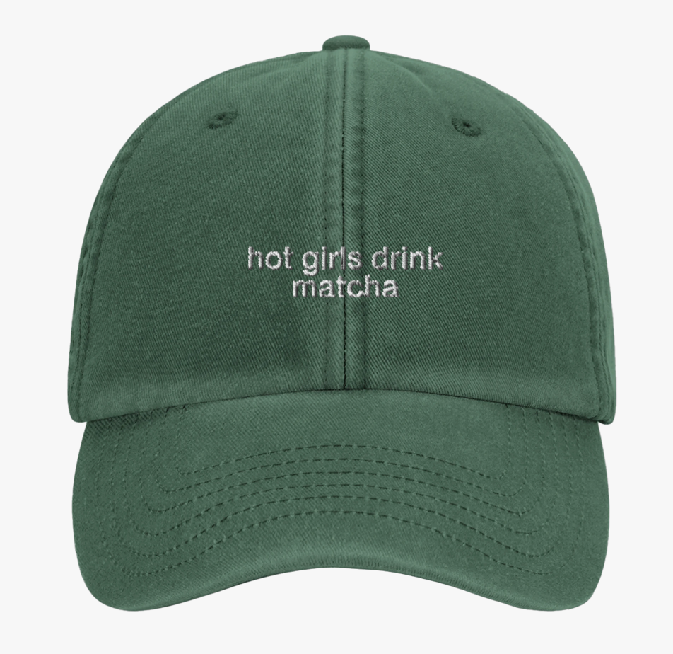 Hot Girls Drink Matcha Cap