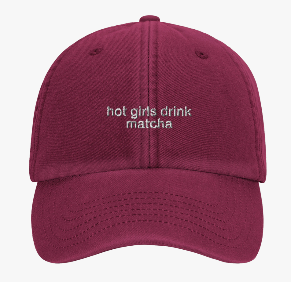Hot Girls Drink Matcha Cap