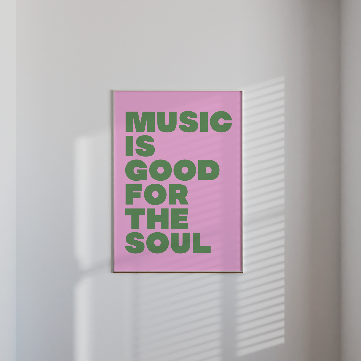 Music is Good For The Soul Print